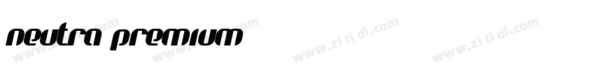 neutra premium字体转换